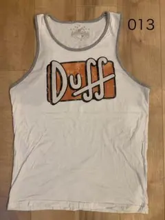 [013]アメカジ古着　ロゴタンクトップ　M ホワイト