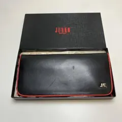【未使用】コシノジュンコ JUNKO KOSHINO 長財布 黒 赤 パイピングのサムネイル