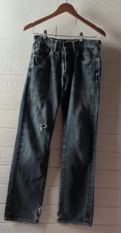 日本製】リーバイス 505 ジーンズ W29 L33 ダメージデニム 色落ち