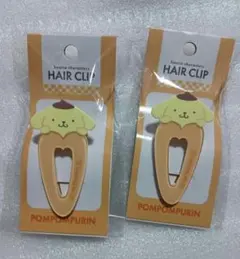 ポムポムプリン ヘアクリップ 2個セット