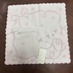 新品未使用　ジルスチュアートバレエピンク リボンとハートのハンカチ