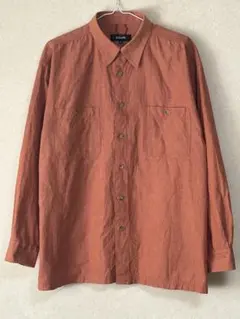 GEAR® 長袖シャツ LL カジュアル テラコッタ/レンガ色 ビッグシルエット