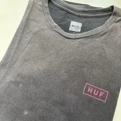 HUF Tシャツ M 00s サンフェード 黒 グレー