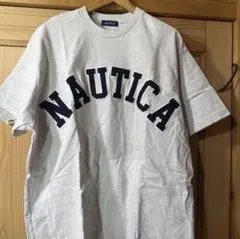 NAUTICA アーチロゴ Tシャツ グレー Lサイズのサムネイル