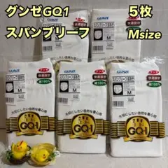 グンゼ　GQ1　スパンブリーフ　5枚　まとめ　綿100　M　下着　肌着　インナー