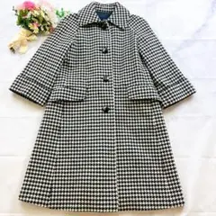 美品✨NEWYORKER アンゴラ混 ウール ステンカラーコート ロングコート