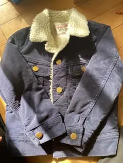Lee ネイビー コットン　ボアジャケット