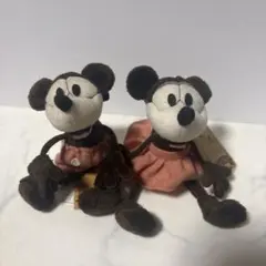 ミッキー＆ミニー ぬいぐるみバッジ 2体セット