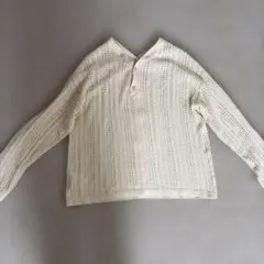 samansa Mos2 2way 透かし編みニット