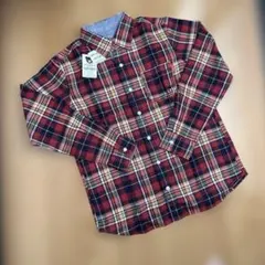 【新品・タグ付】ダブルビー リバーシブルシャツ 150 チェック ミキハウス