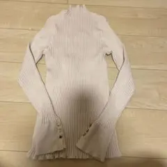 ROPE' PICNIC パステルピンクリブニット 長袖