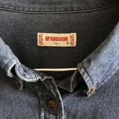 MCGREGOR ダークブルー デニムシャツ 長袖