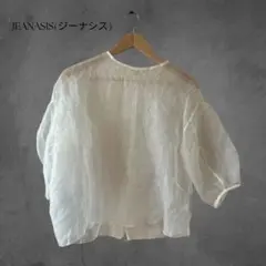 JEANASiSシアーブラウス／オーガンジーワッシャー