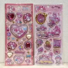 マイメロ 2点★ キラキラカプセルシール キラキラジュエルシール サンリオ