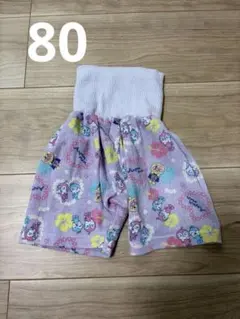 紫　アンパンマン柄 ベビーズボンパジャマ 80cm 西松屋