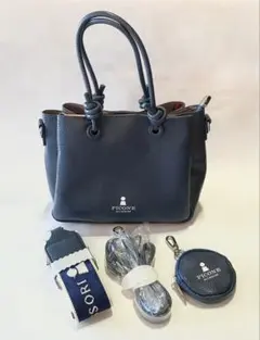 PICONE ACCESSORI 2way ショルダーバッグ 未使用品 ネイビーのサムネイル