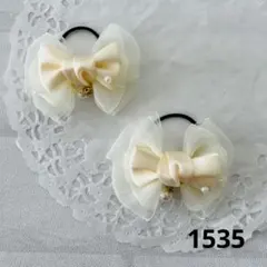 ハンドメイド ✳︎1535＊ヘアゴム＊入園式＊卒園式＊入学式＊卒業式＊No2