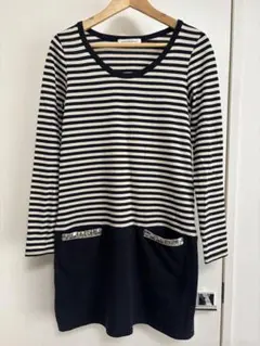 green label relaxing ストライプワンピース