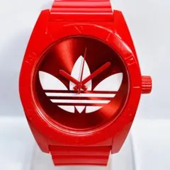 【本日終了】 アディダス 腕時計 メンズ レディース レッド 赤 ADH2655