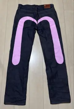 人気✨️EVISU エビス 大黒 明太ピンク W33×35 赤耳 No.2 デニム
