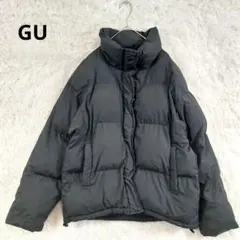 GU ジーユー　ヒートパデットオーバーサイズブルゾンOSC　ブラック　M