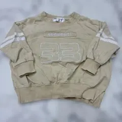 RRmomnt トレーナー ベージュ 90cm