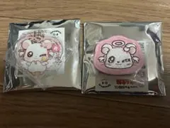 ハム太郎 くじ リボンちゃん ワッペン アクリルキーホルダー セット