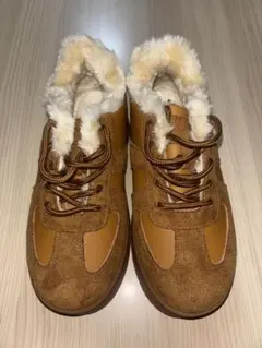 Dedes 軽量厚底 ユニセックス ムートンブーツ ブラウン系