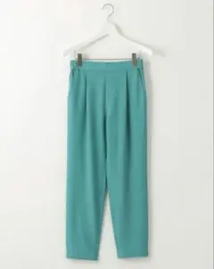 グリーンレーベルリラクシング　テーパードパンツ　34　XS　ケリー　グリーン