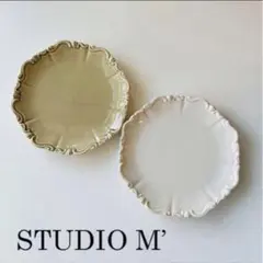 【新品】スタジオM　プレート　マルミツポテリ　アンティーク　studio m'