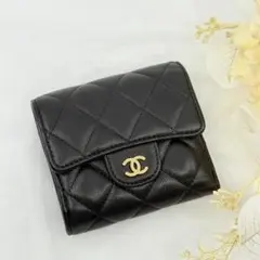 CHANEL マトラッセ レザー 二つ折り財布 ウォレット