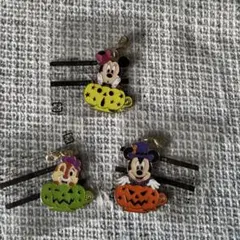 ハロウィン ミッキー ミニー デール　チャーム 3個セット　ディズニーランド