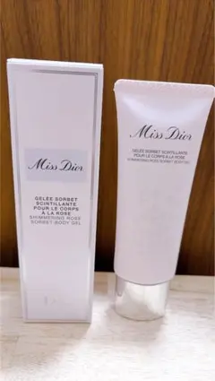 【限定/未使用】ミス ディオール シマリングローズ ボディジェル 75ml 箱付
