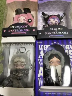 POPMART スカルパンダ　XG ウェンズデー　マイメロ　クロミ　4点まとめ