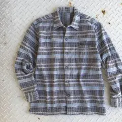 お値引き ビンテージ 柄シャツ 織り値下げ