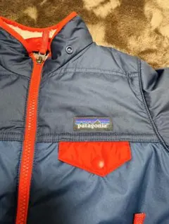 最終値下げ　Patagonia フード付き中綿コート ネイビー/レッド