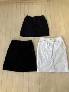 まとめ売り3点　レディーススカート　ミニスカート　タイトスカート