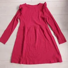 H&Mリブ編み　赤いチュニック