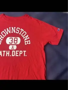 Champion BROWNSTONE 38 ATH.DEPT. Tシャツ L