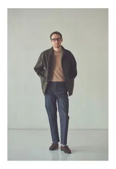 still by hand メルトンカバーオールジャケット
