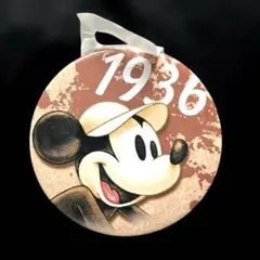 新品 缶バッチ ミッキー　記念　1936年　 ディズニー