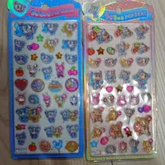 エンジェルブルー　うるちゅるポップシール2枚セット＋アクリルシールおまけ付