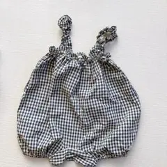 チェック柄 オールインワン