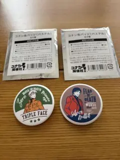 限定 青山剛昌ふるさと館 コナン探偵社 北栄町 缶バッジ 2個 赤井秀一