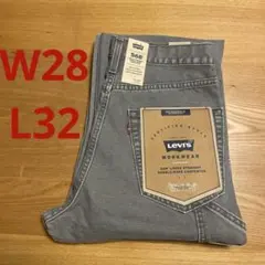 【unisex】リーバイス568 ルーズストレートダブルニー　グレー　W28 ⑤