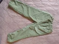 グリーン裏ボア ロングパンツ 100cm　暖パン ジョガー