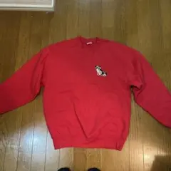 USMC刺繍入り赤トレーナー