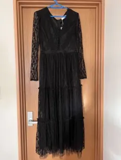 amerge ロングワンピース　花柄　レース