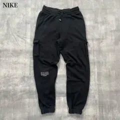ナイキ【M】スウェット ジョガーパンツ テーパード カーゴライク スウッシュロゴ