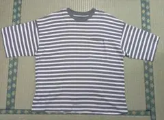 MUJILabo 天竺編みクルーネックTシャツ スモーキーグリーン L-XL